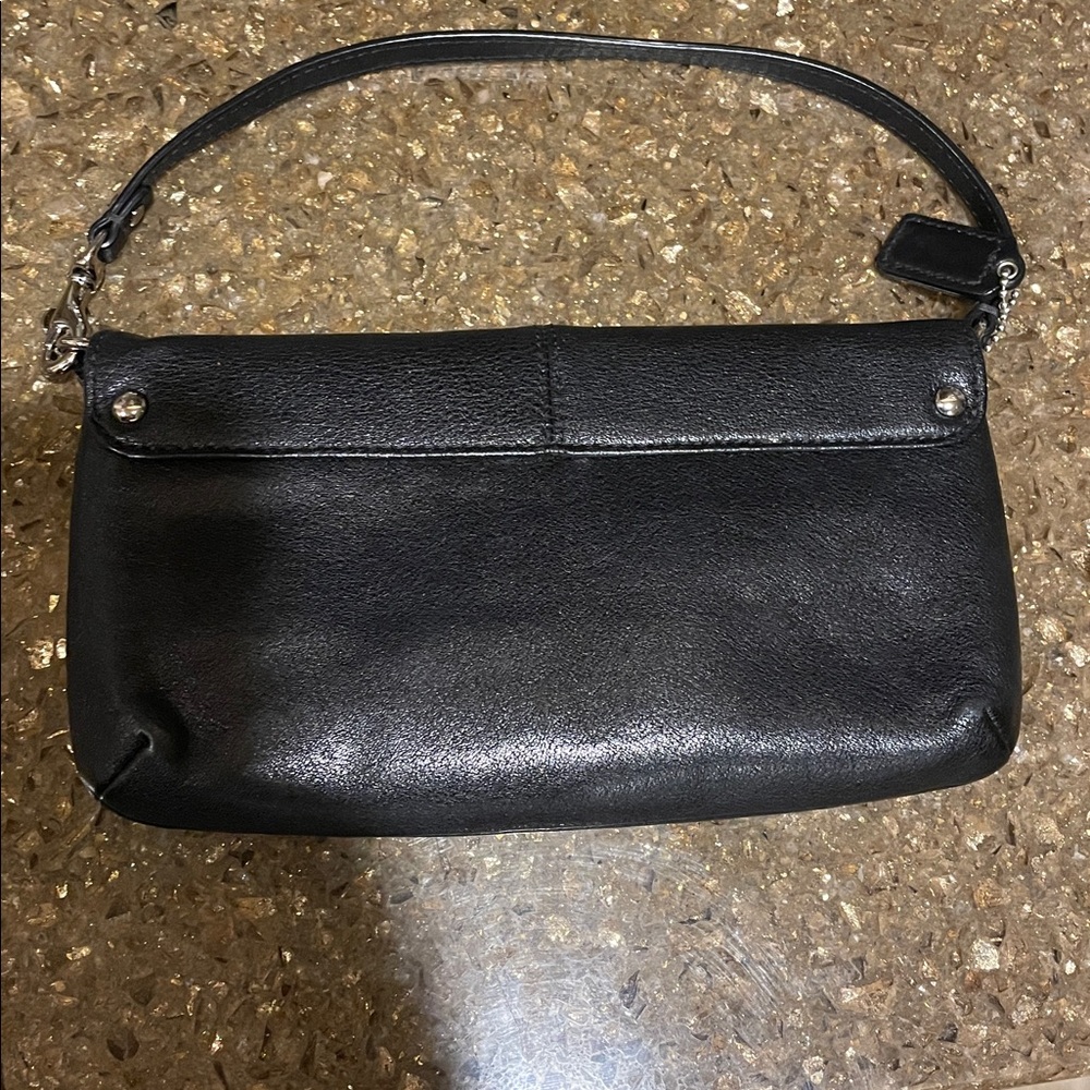 Coach Black Leather Shoulder Bag - Picture 5 of 6